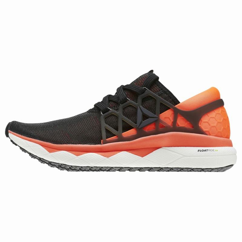 Adidasi Alergare Reebok Floatride Run Flexweave Barbati Negrii/Portocalii/Albi Romania GR5624XG